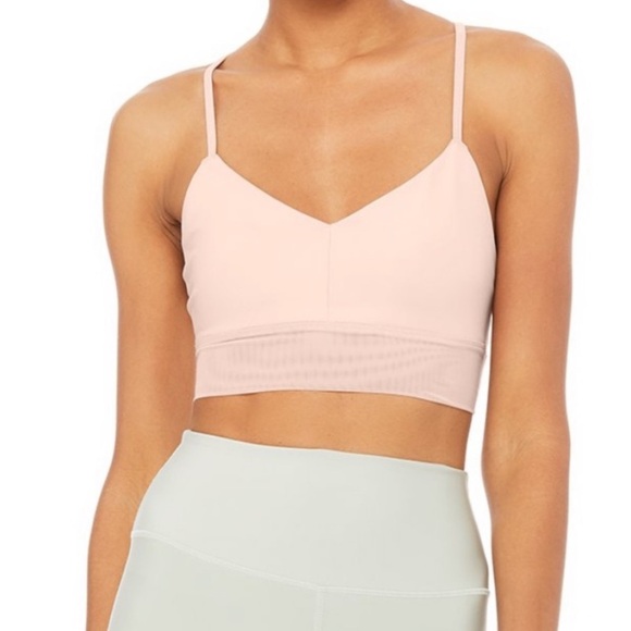 Alo Lavish Bra in Shell Glossy - Picture 1 of 4